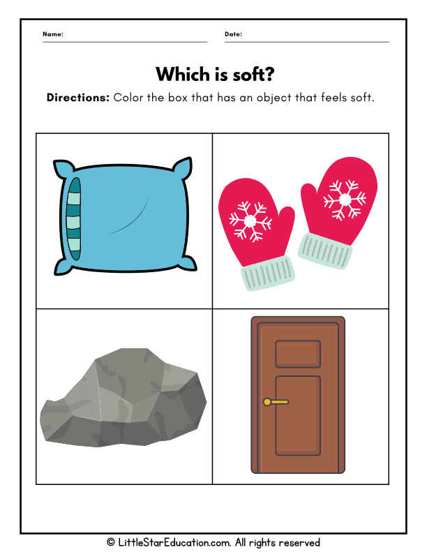 Identifying Soft Objects Using the Five Senses for Preschool Science