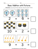 Kindergarten Basic Addition with Pictures for Early Math Skills thumbnail 5