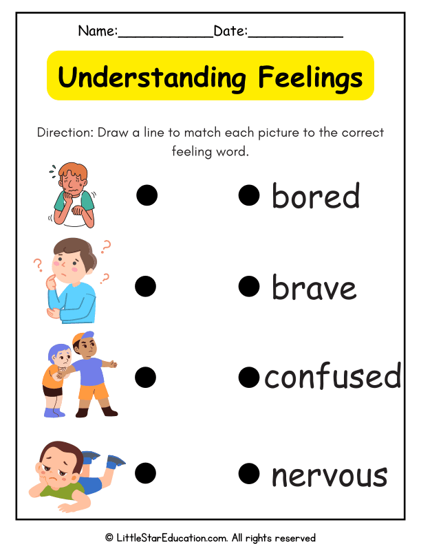 Matching Emotions: Identifying Feelings for Pre-K and Kindergarten