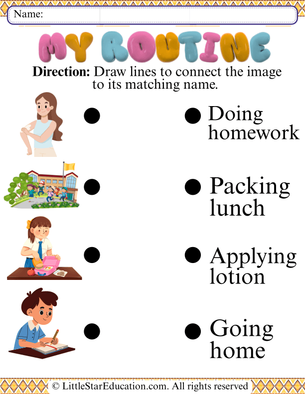 Matching Everyday Actions to Words for Early Learners