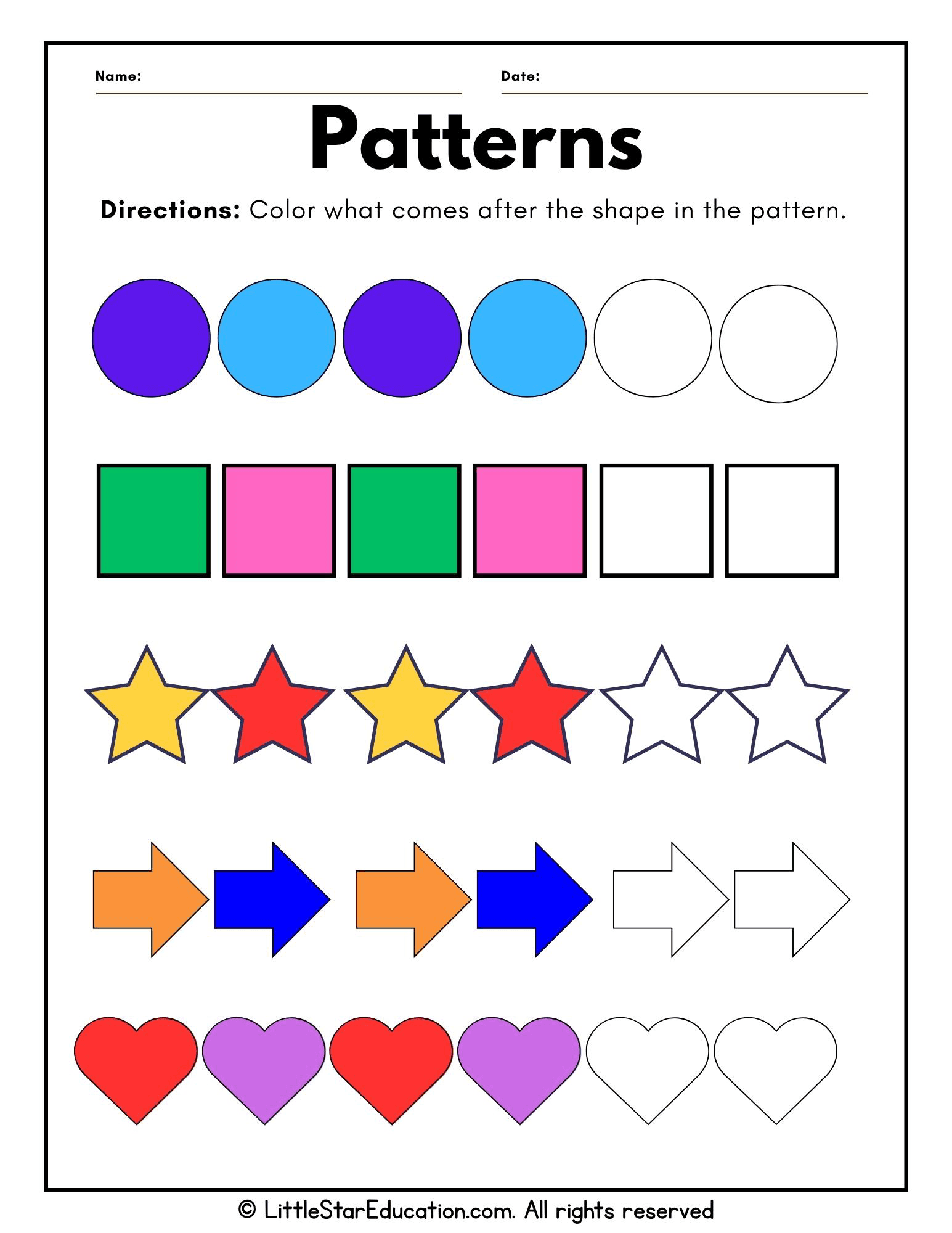 Math Skills Practice for First and Second Grade Students