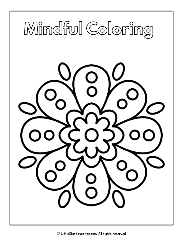 Mindful Coloring Pages for Social-Emotional Learning Kids