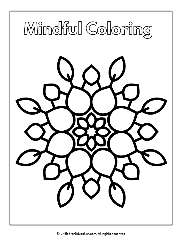 Mindful Coloring Pages for Social-Emotional Learning Skills