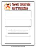 Name Writing Practice for Preschool and Kindergarten Literacy thumbnail 2