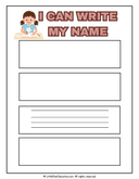 Name Writing Practice for Preschool and Kindergarten Literacy thumbnail 4