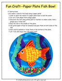 Ocean Fish Bowl Paper Plate Craft for Early Elementary Art thumbnail 1