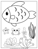 Ocean Fish Bowl Paper Plate Craft for Early Elementary Art thumbnail 3