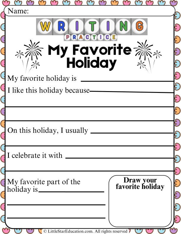 Opinion Writing Prompts About Holidays for 2nd Grade ELA