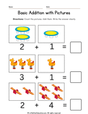 Picture Addition Practice for Early Math Learners thumbnail 1
