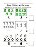 Picture Addition Practice for Kindergarten and Pre-K Math Skills thumbnail 1