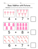Picture Addition Practice for Kindergarten and Pre-K Math Skills thumbnail 3