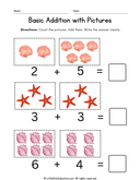 Picture Addition Practice for Preschool and Kindergarten Math thumbnail 2