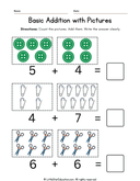 Picture Addition Practice for Preschool and Kindergarten Math thumbnail 4