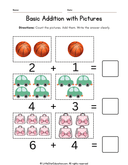 Preschool Math Addition with Pictures for Early Learners thumbnail 3