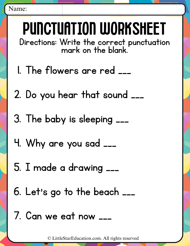 Punctuation Practice: Add Periods, Question Marks, and Exclamation Points