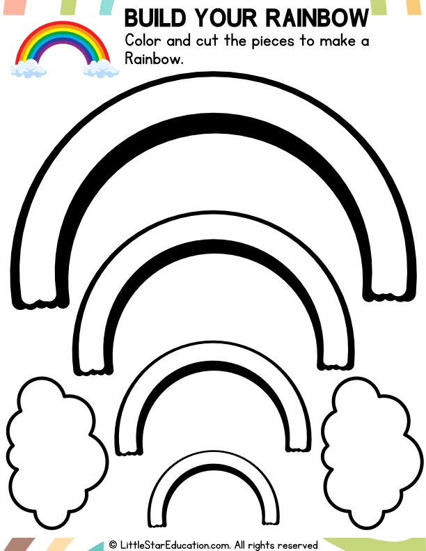 Rainbow Craft for Preschool and Kindergarten Art Skills