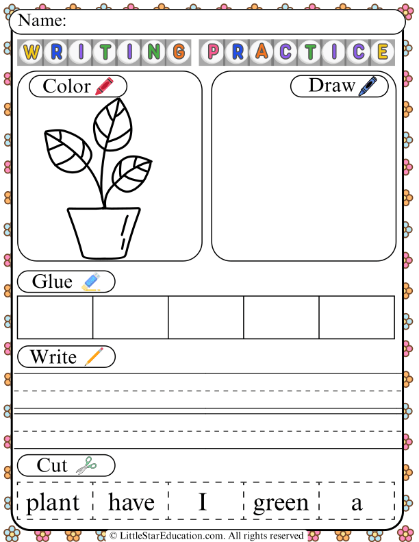 Sentence Building and Word Order Practice for Early Learners