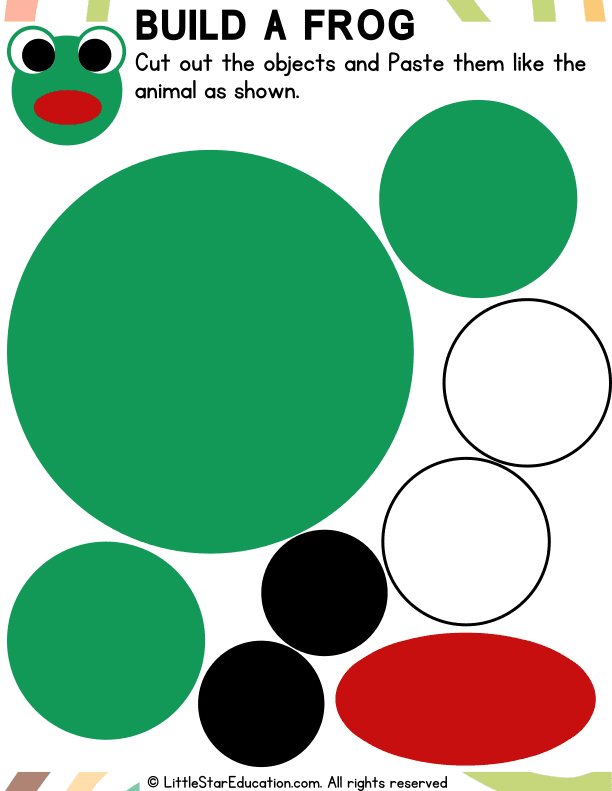 Shape-Based Frog Craft for Preschool and Kindergarten Art