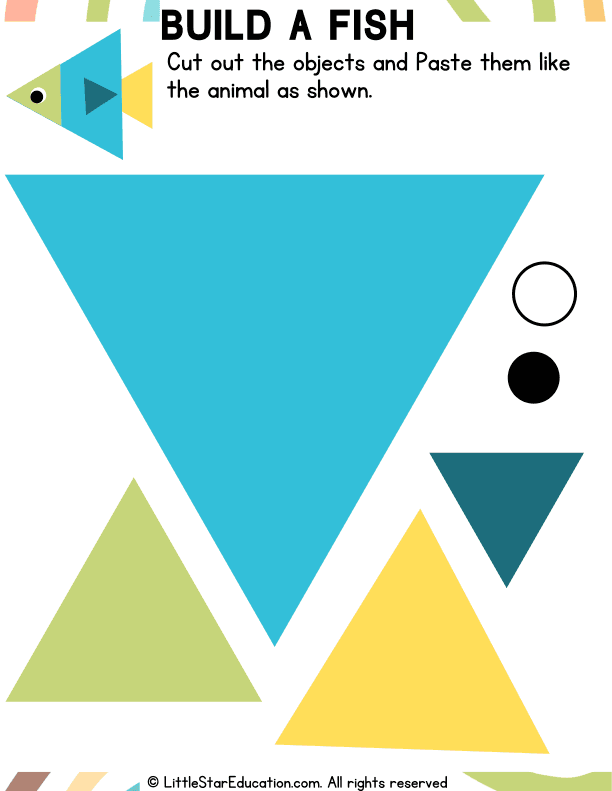 Shape Sorting Art: Create a Fish Craft for Preschool Kids