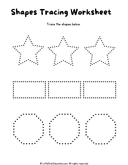 Shape Tracing Practice for Preschool and Kindergarten Math Skills thumbnail 1