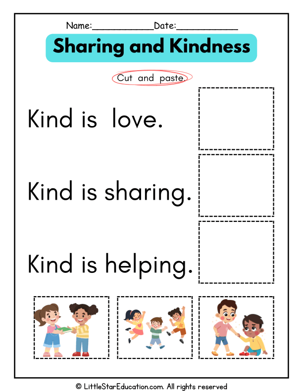 Sharing and Kindness Social-Emotional Learning for Pre-K Kids