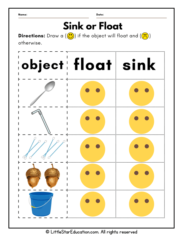 Simple Sink or Float Science Activity for Kids