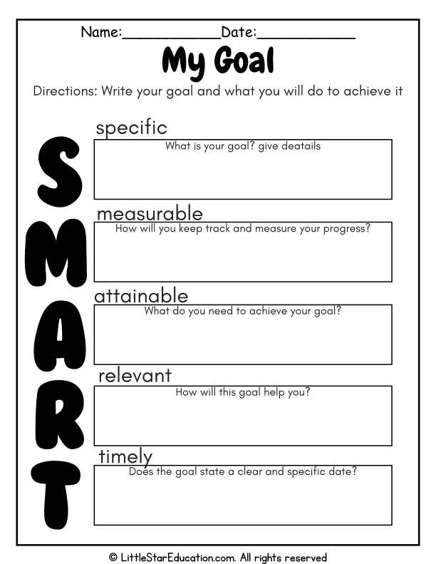 SMART Goal Setting for Elementary Social-Emotional Learning