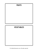 Sorting Fruit and Vegetables Matching Activity Worksheet thumbnail 2