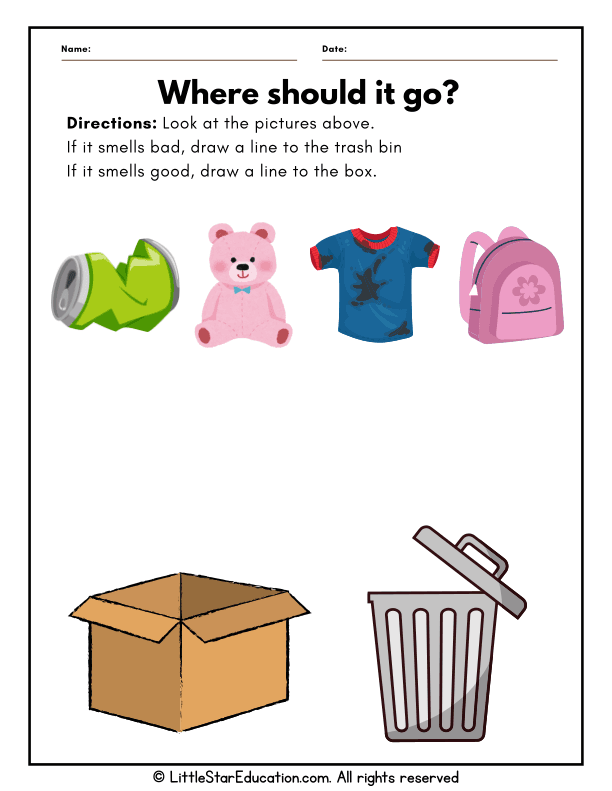 Sorting Good and Bad Smells: Five Senses Science for Pre-K