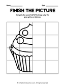 Symmetry Drawing Practice with Grids for Early Elementary Math thumbnail 1