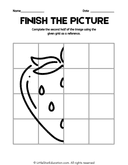 Symmetry Drawing Practice with Grids for Early Elementary Math thumbnail 2