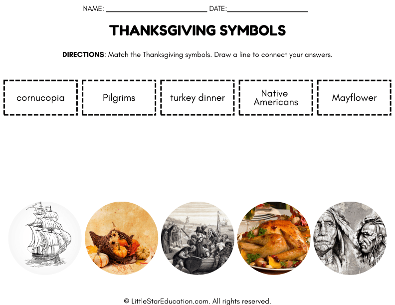 Thanksgiving Symbols Recognition for Early Social Studies Learners
