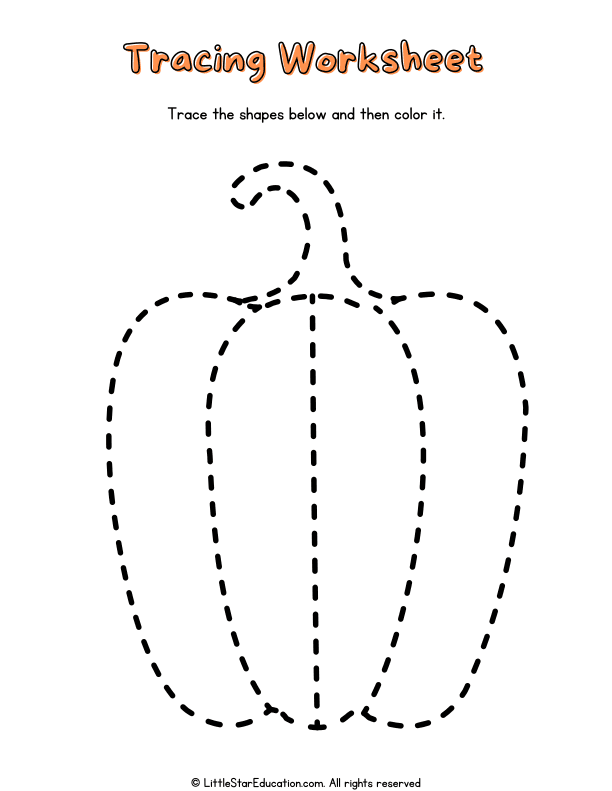 Tracing and Coloring Peppers for Preschool and Kindergarten Art