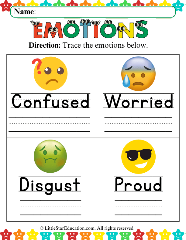 Tracing Emotions for Preschool Social-Emotional Learning Skills