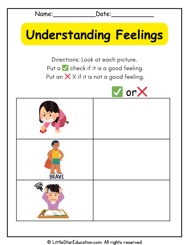 Identifying Good and Bad Feelings for Pre-K Social-Emotional Learning