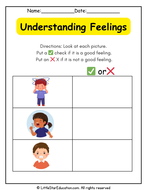 Identifying Good and Bad Feelings Learning